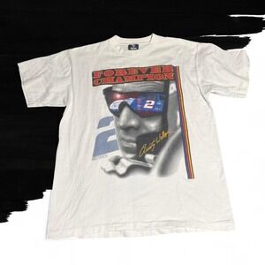 VTG 90s Rusty Wallace Forever a Champion Miller Lite T-Shirt Single Stitch